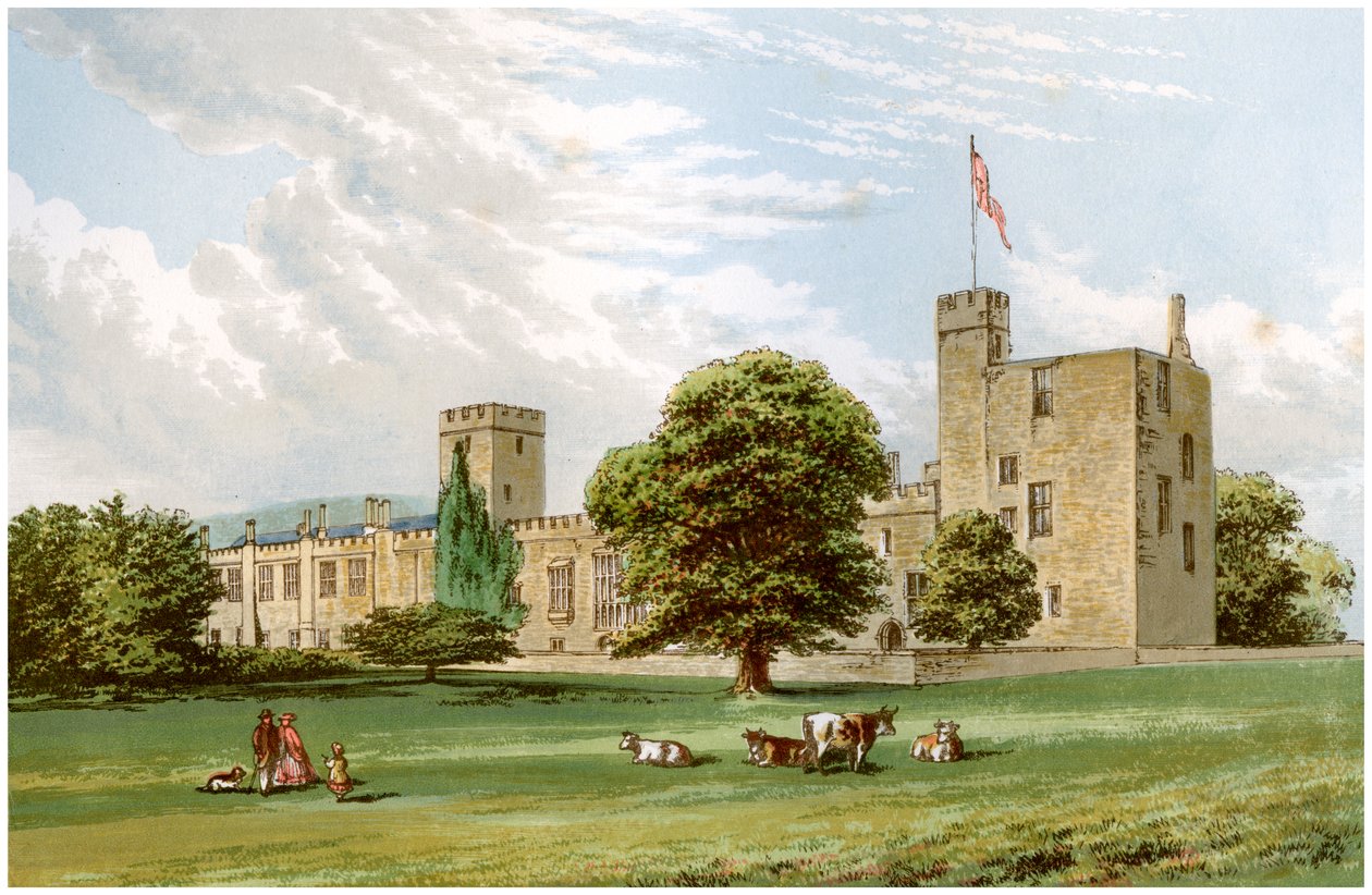 Castello di Sudeley, Gloucestershire, casa della famiglia Dent, c1880 da Unbekannt