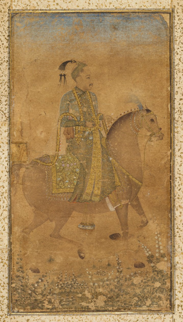 Sultano Abdullah Qutb Shah a cavallo da Unbekannt