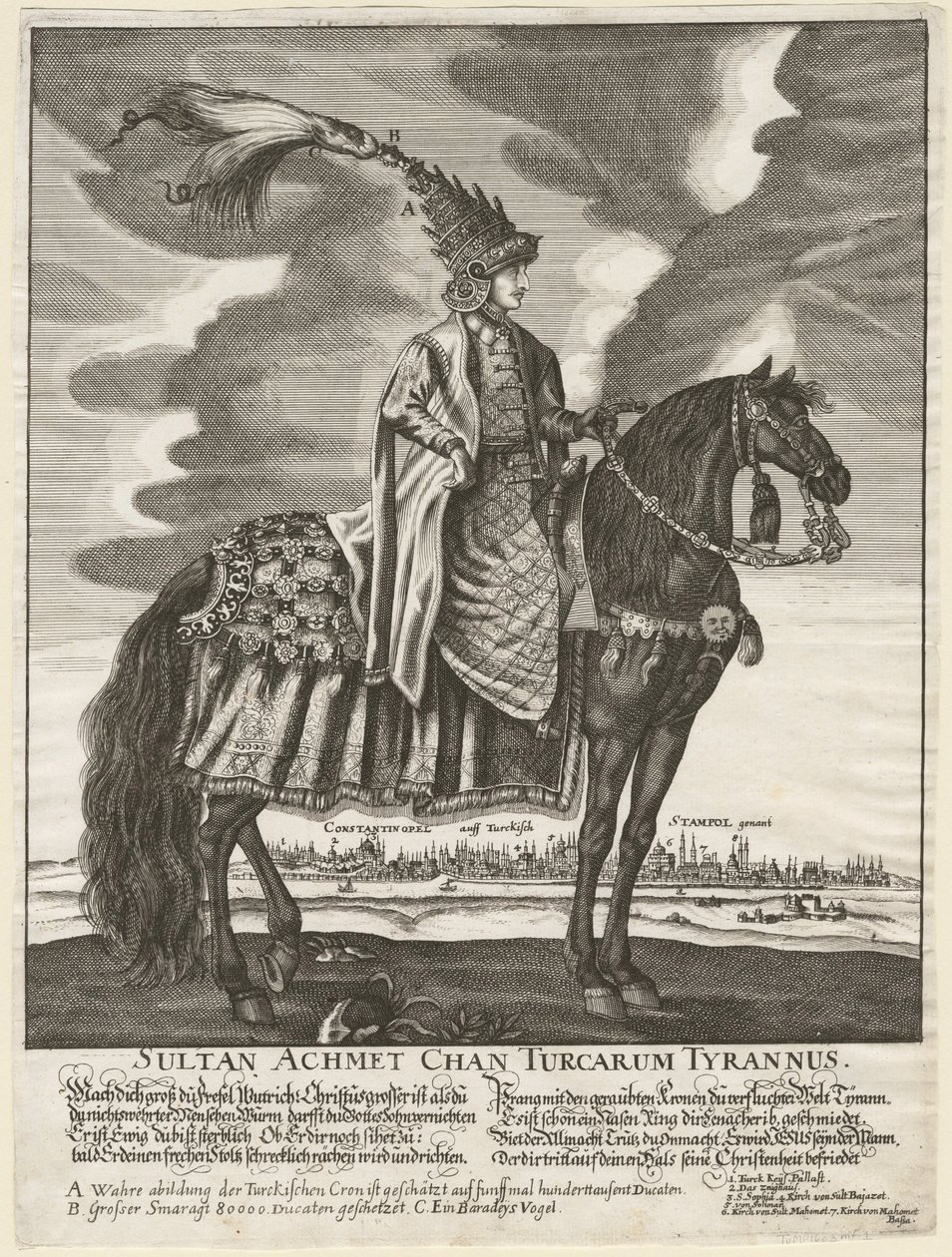 Sultano Ahmed III 1673-1736, 1710 da Unbekannt