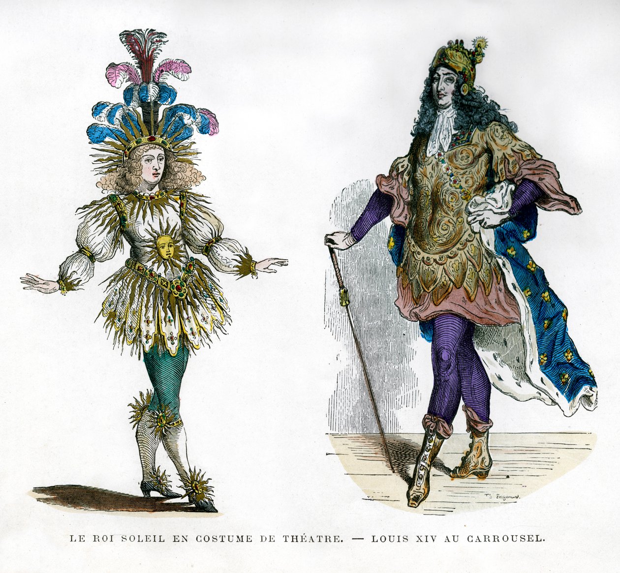 Costume teatrale del Re Sole, e Re Luigi XIV di Francia, 1882-1884 da Unbekannt