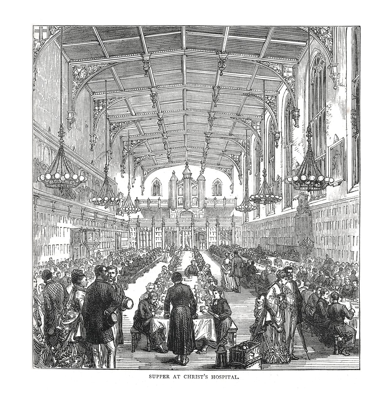 Cena al Christs Hospital, 1878 da Unbekannt