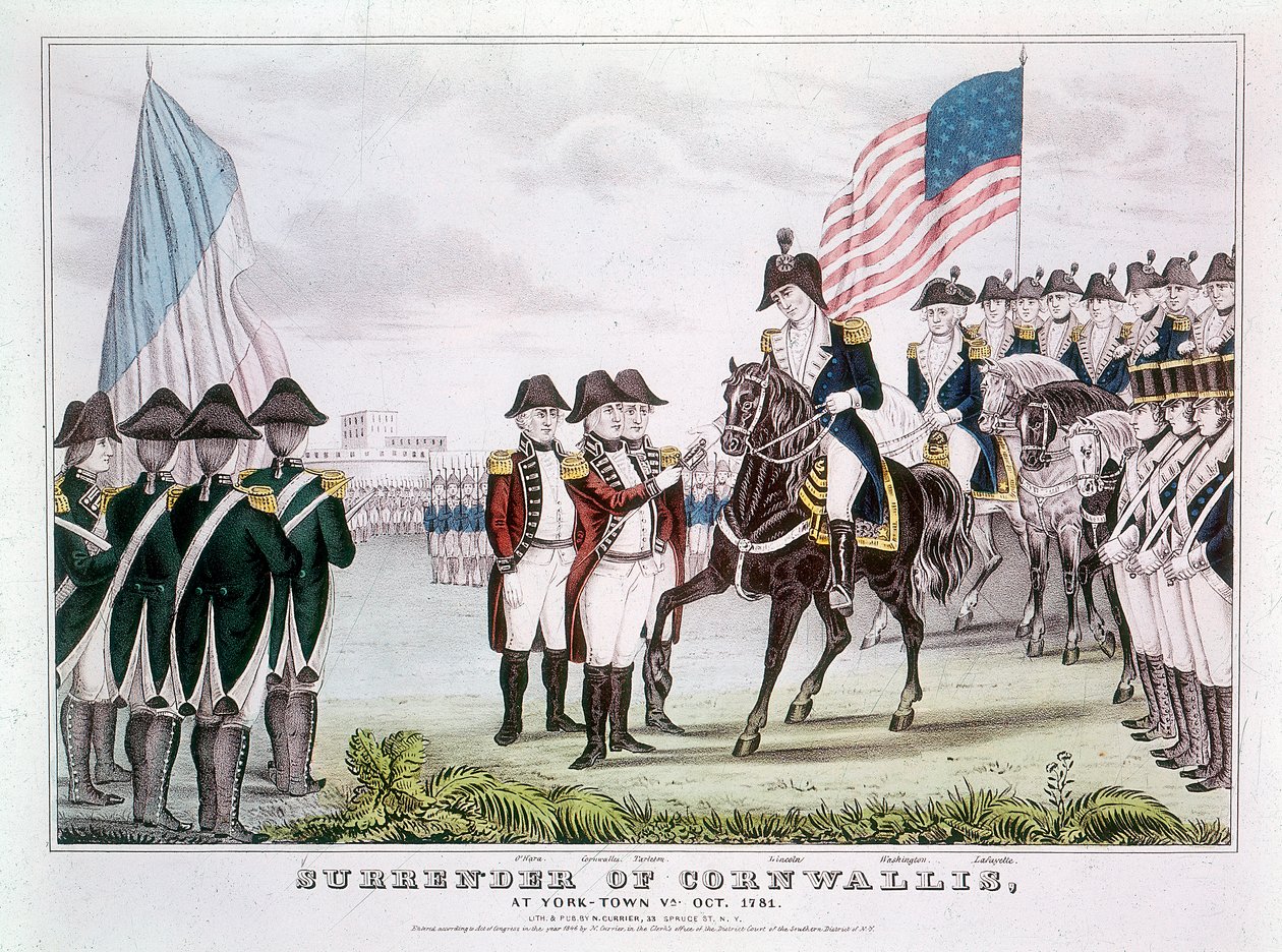 Resa di Cornwallis, Yorktown, Virginia, 1781 da Unbekannt