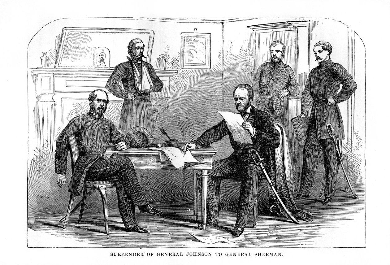 Resa del generale Johnston al generale Sherman, 26 aprile 1865, 1872 da Unbekannt