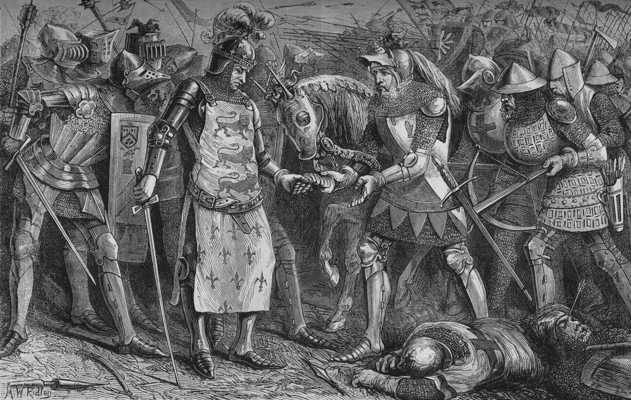 Resa del Re di Francia a Poitiers, settembre 1356, c1880 da Unbekannt