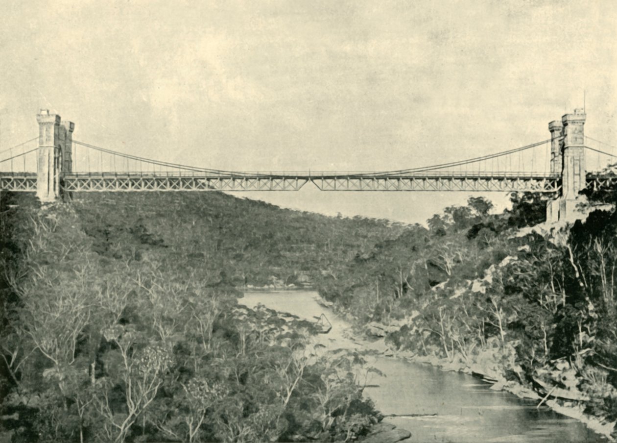 Ponte sospeso, North Sydney, 1901 da Unbekannt