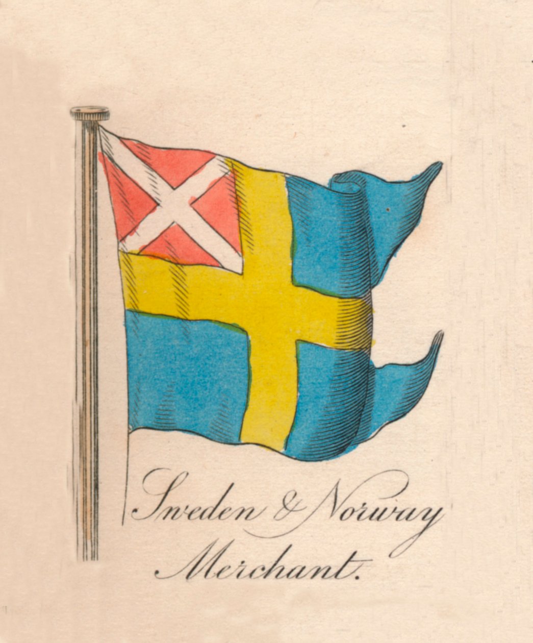 Mercante di Svezia e Norvegia, 1838 da Unbekannt
