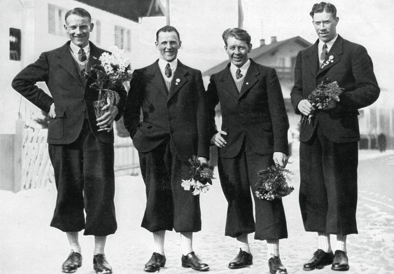 Squadra di sci di fondo svedese, Giochi Olimpici Invernali, Garmisch-Partenkirchen, Germania, 1936 da Unbekannt