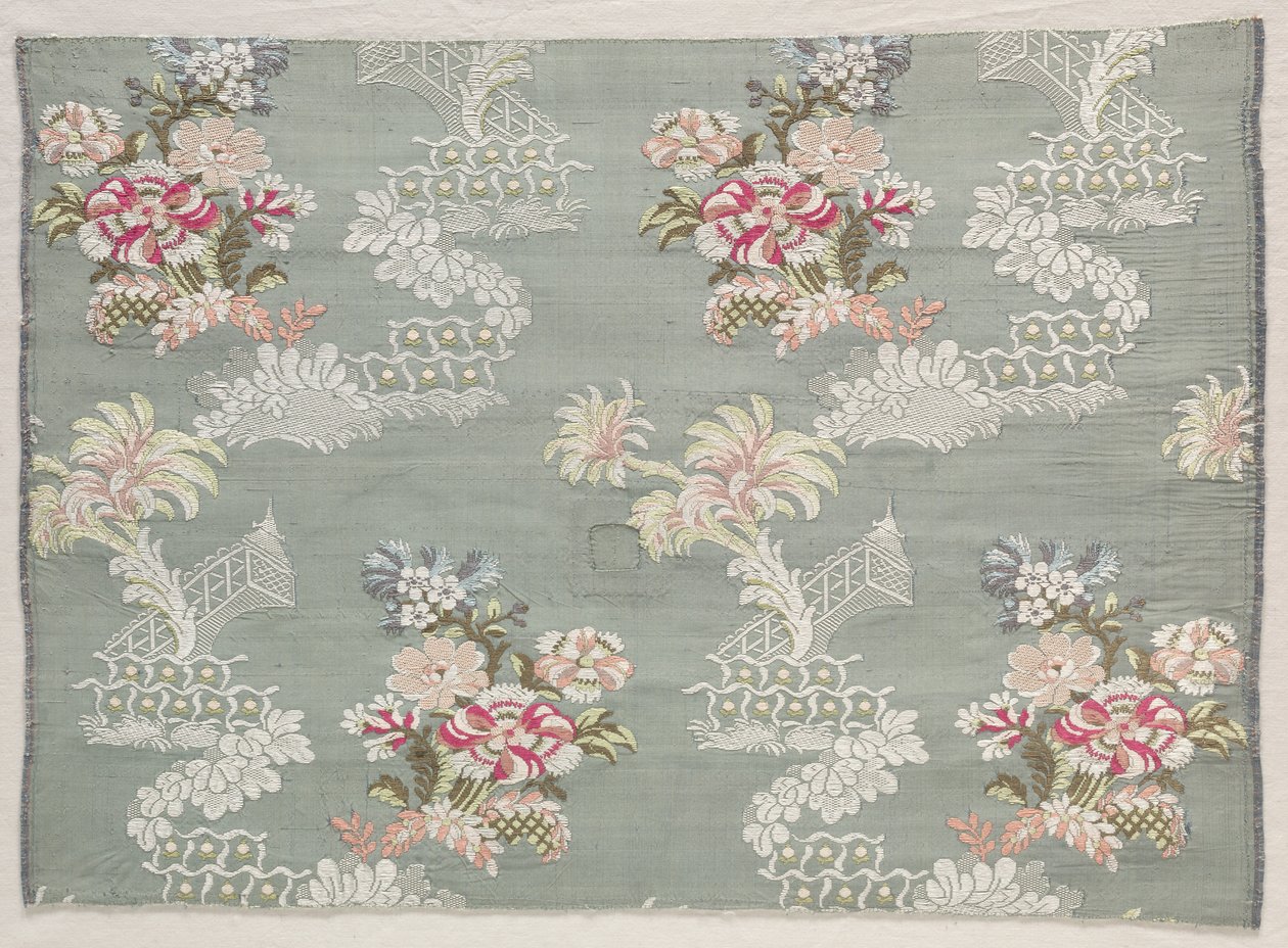 Taffetà, broccato, c. 1750 da Unbekannt