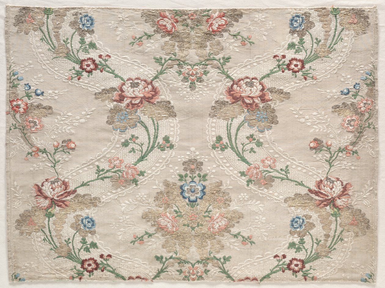 Frammento di taffetà, c. 1730 da Unbekannt