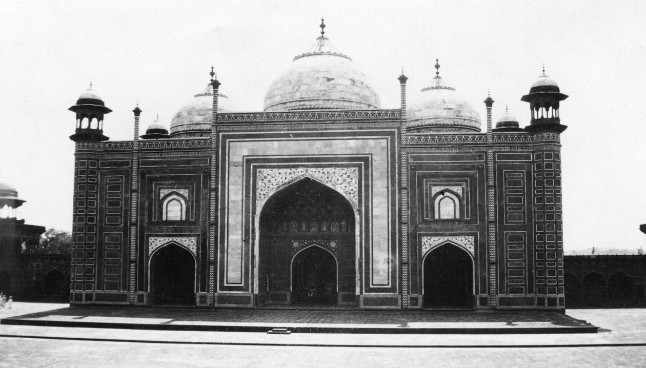 Moschea del Taj Mahal o masjid, Agra, India, 1916-1917 da Unbekannt