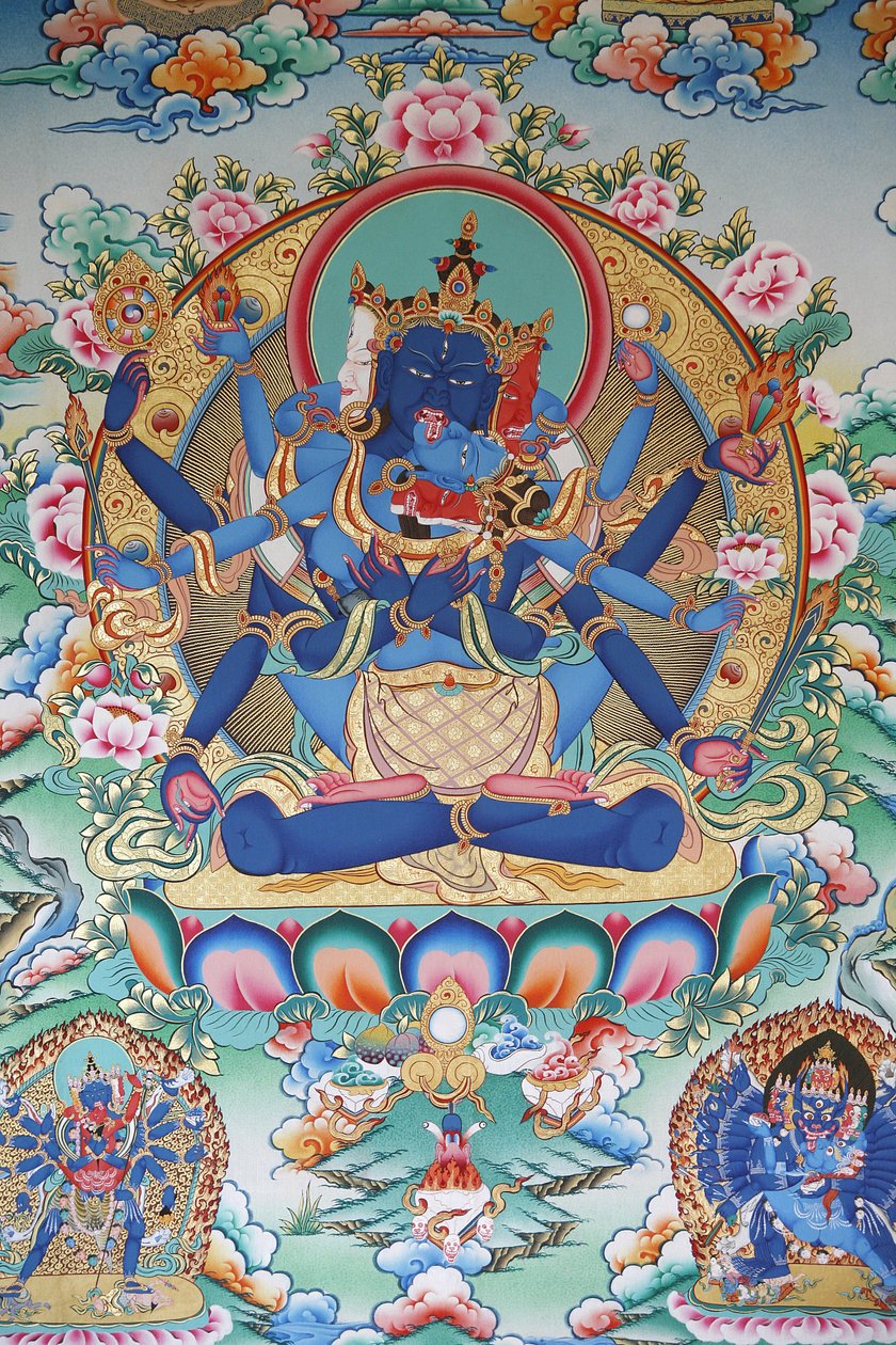 Tantrismo: dea tantrica tibetana. Monastero di Kopan, Kathmandu, Nepal da Unbekannt