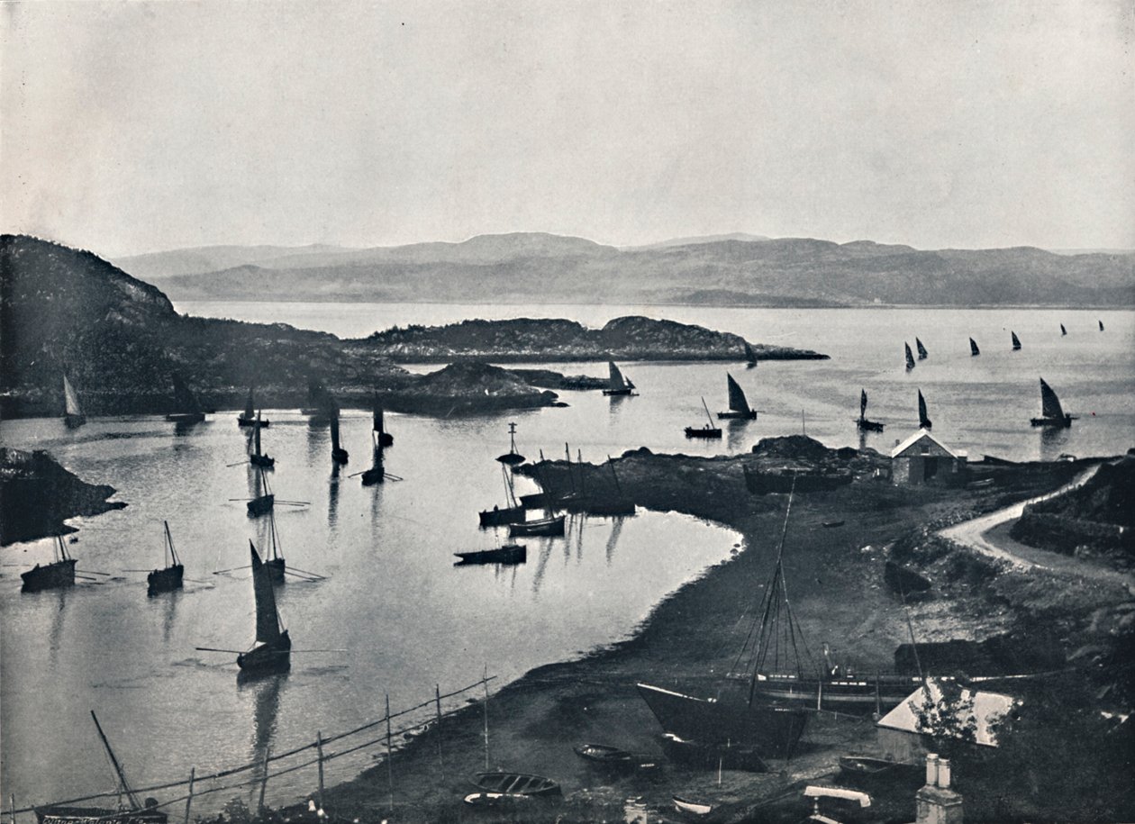 Tarbert - Barche da pesca in uscita, 1895 da Unbekannt
