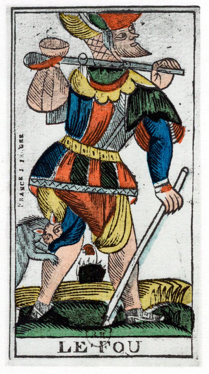 Carta dei tarocchi del Matto, Jergot Tarot da Unbekannt