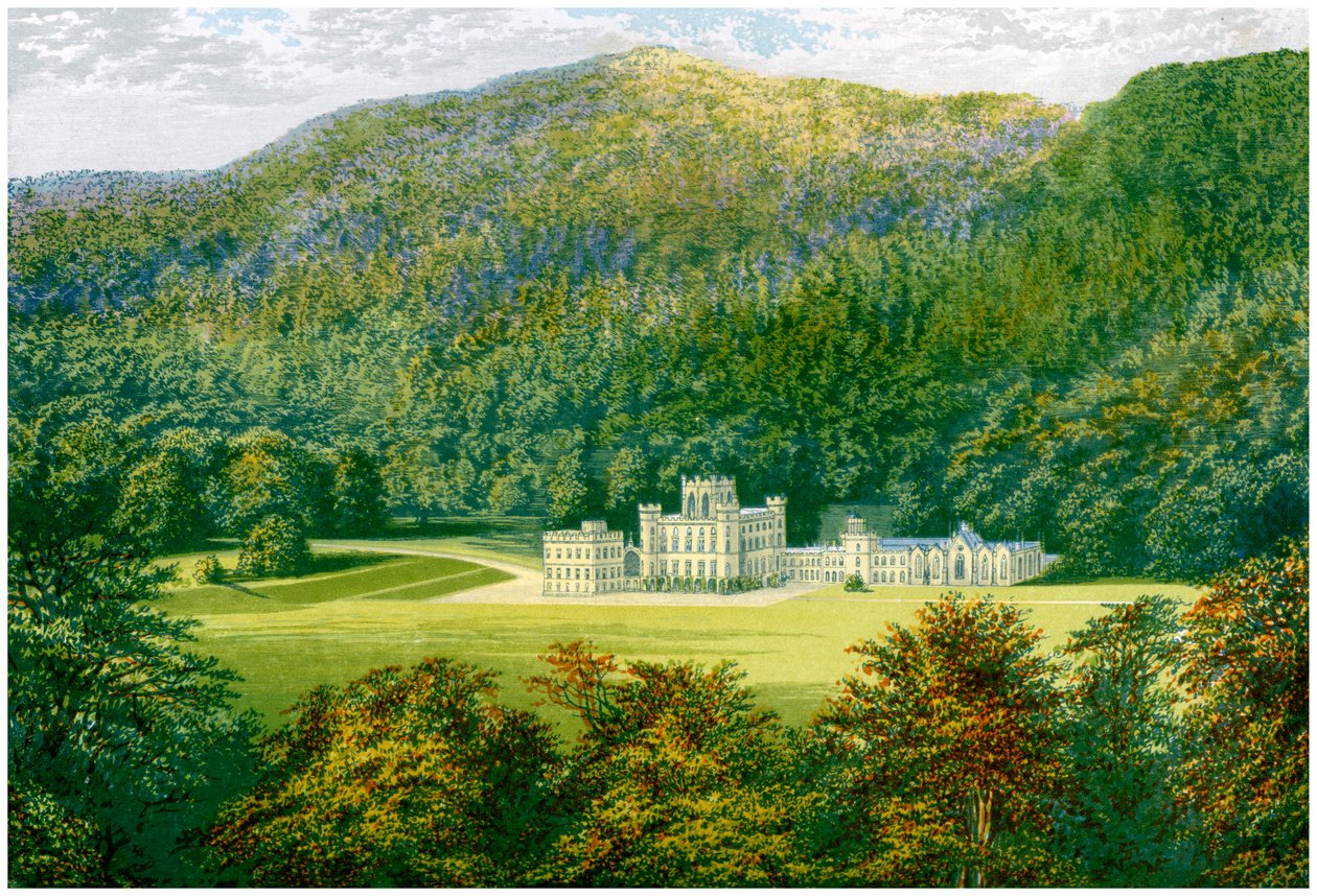 Castello di Taymouth, Perthshire, Scozia, casa del Conte di Breadalbane, c1880 da Unbekannt