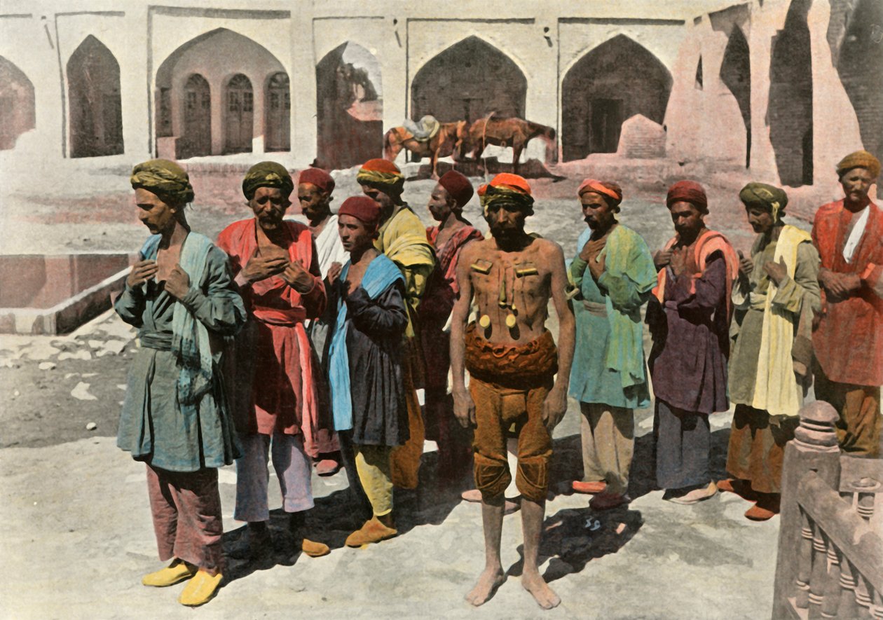 Teheran. Processione dei Martiri Dervisci, 1900 da Unbekannt
