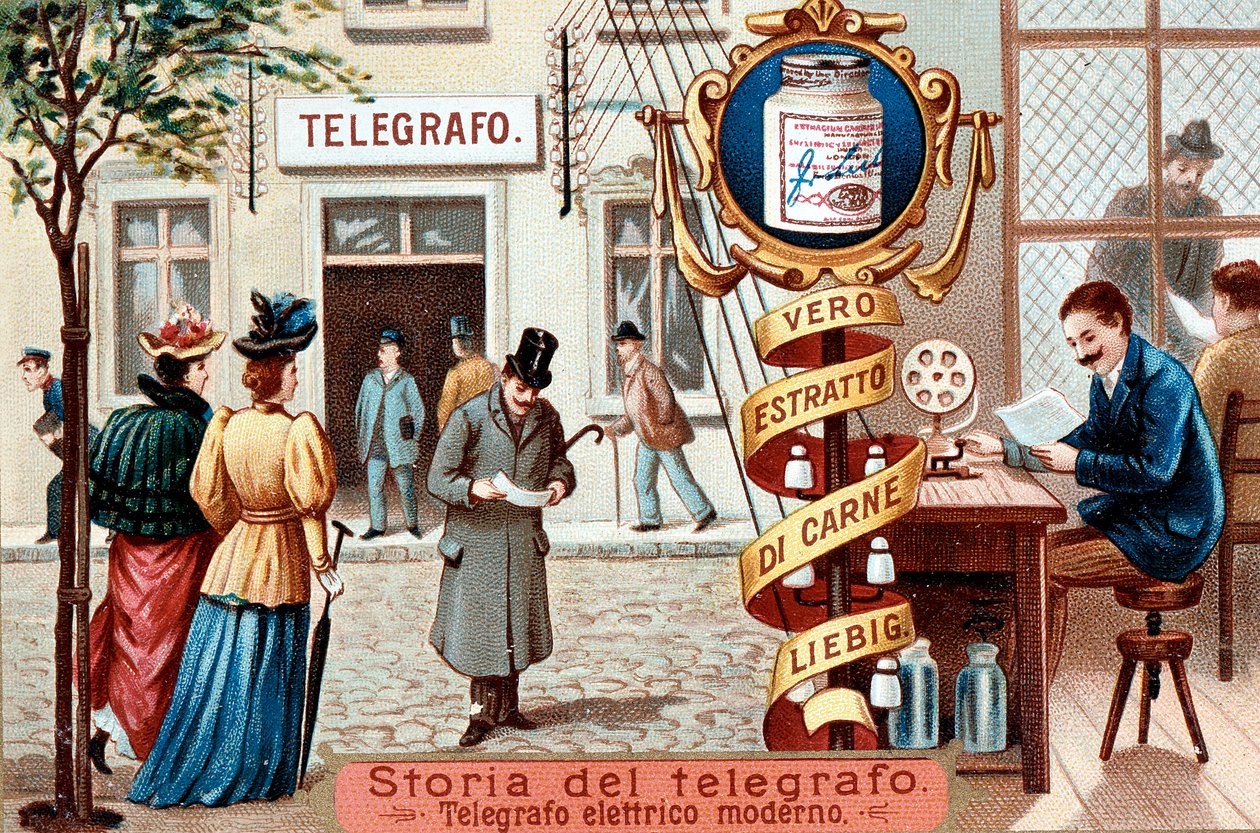 Ufficio telegrafico, c1900 da Unbekannt