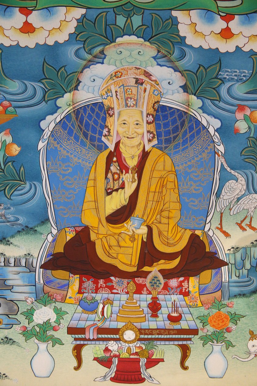 Tempio dei Mille Buddha, congregazione Dashang Kagyu Ling, dipinto di Kalou Rinpotche, La Boulaye, Francia da Unbekannt