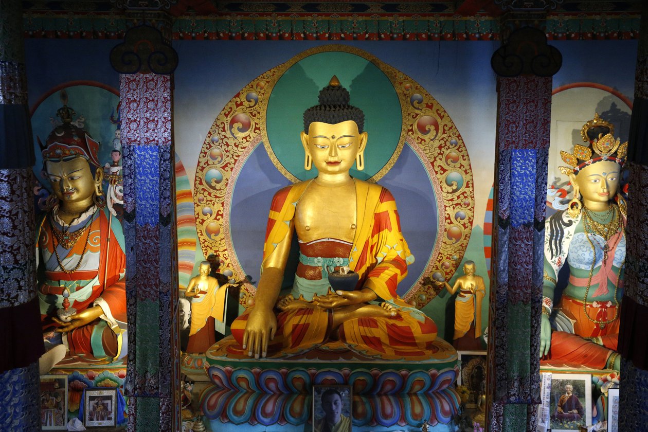 Tempio dei Mille Buddha Dashang Kagyu Ling, Shakyamuni Buddha, La Boulaye, Francia da Unbekannt