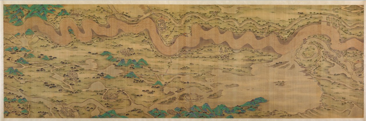 Diecimila miglia lungo il fiume Giallo, databile al 1690-1722 da Unbekannt
