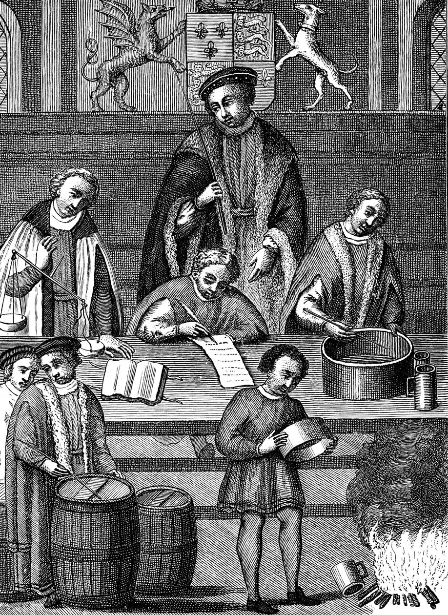 Controllo dei pesi e delle misure durante il regno di Enrico VII, Inghilterra da Unbekannt