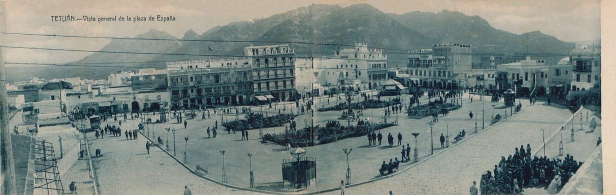 Tetuan - Vista generale della piazza di Spagna, c. 1910 da Unbekannt