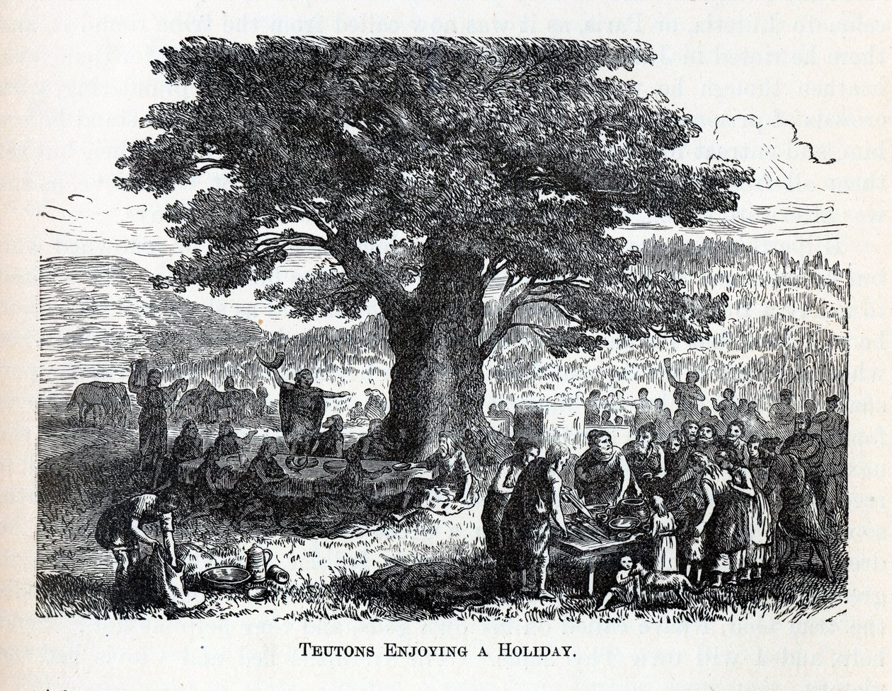 I Teutoni si godono una vacanza, 1882 da Unbekannt