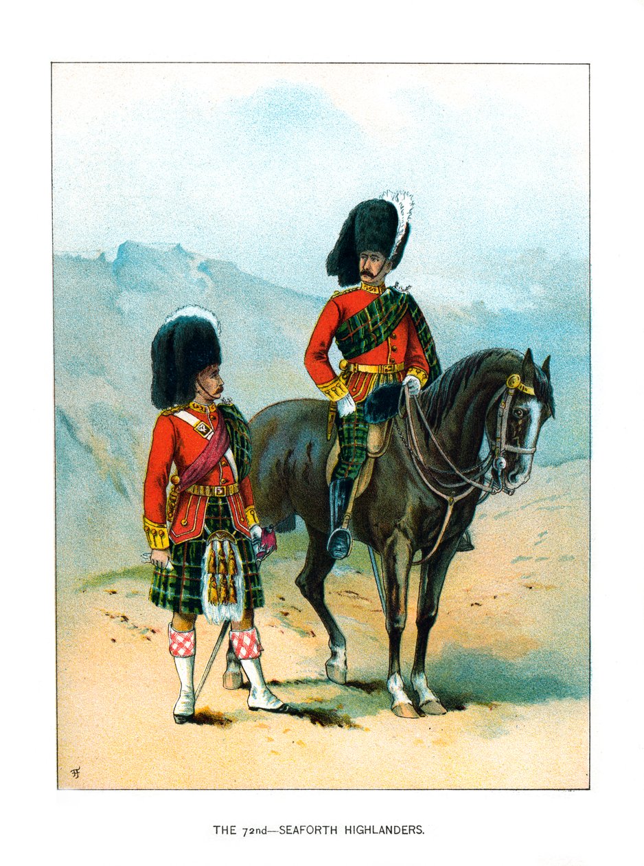 I 72nd Seaforth Highlanders, c. 1890 da Unbekannt