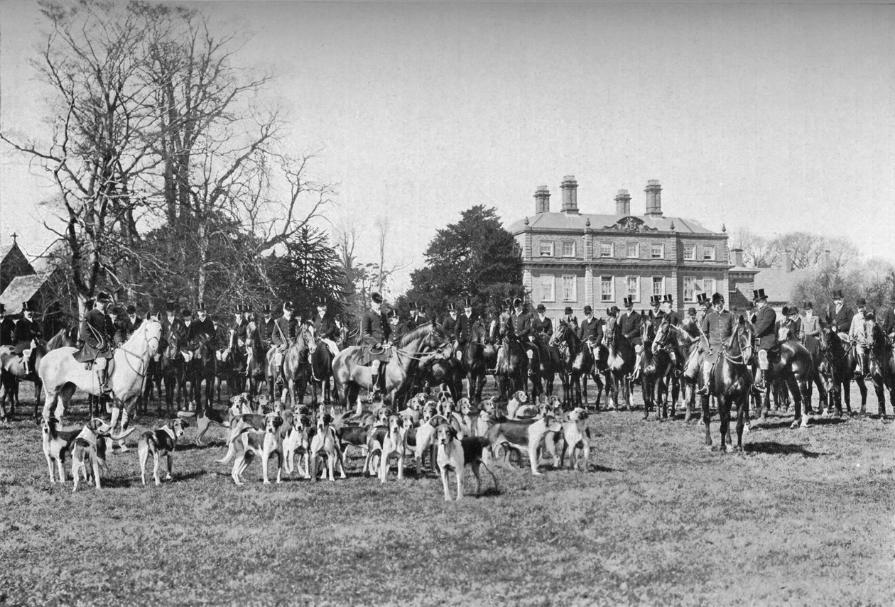 I cani di Albrighton: Un incontro a Stretton, c1903 da Unbekannt
