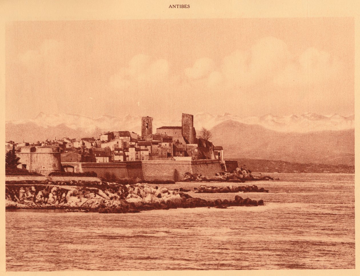 Le Alpi Cresta e Antibes, 1930 da Unbekannt