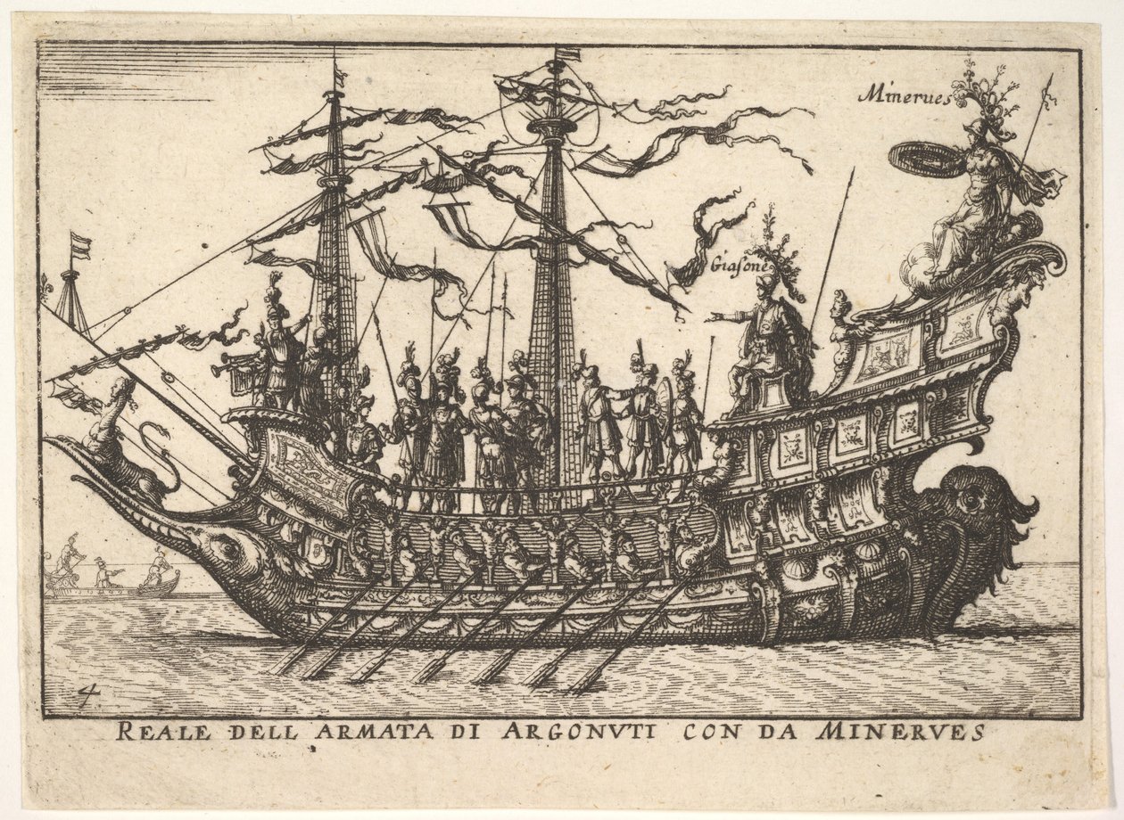 Gli Argonauti guidati da Minerva, dalla serie da Unbekannt