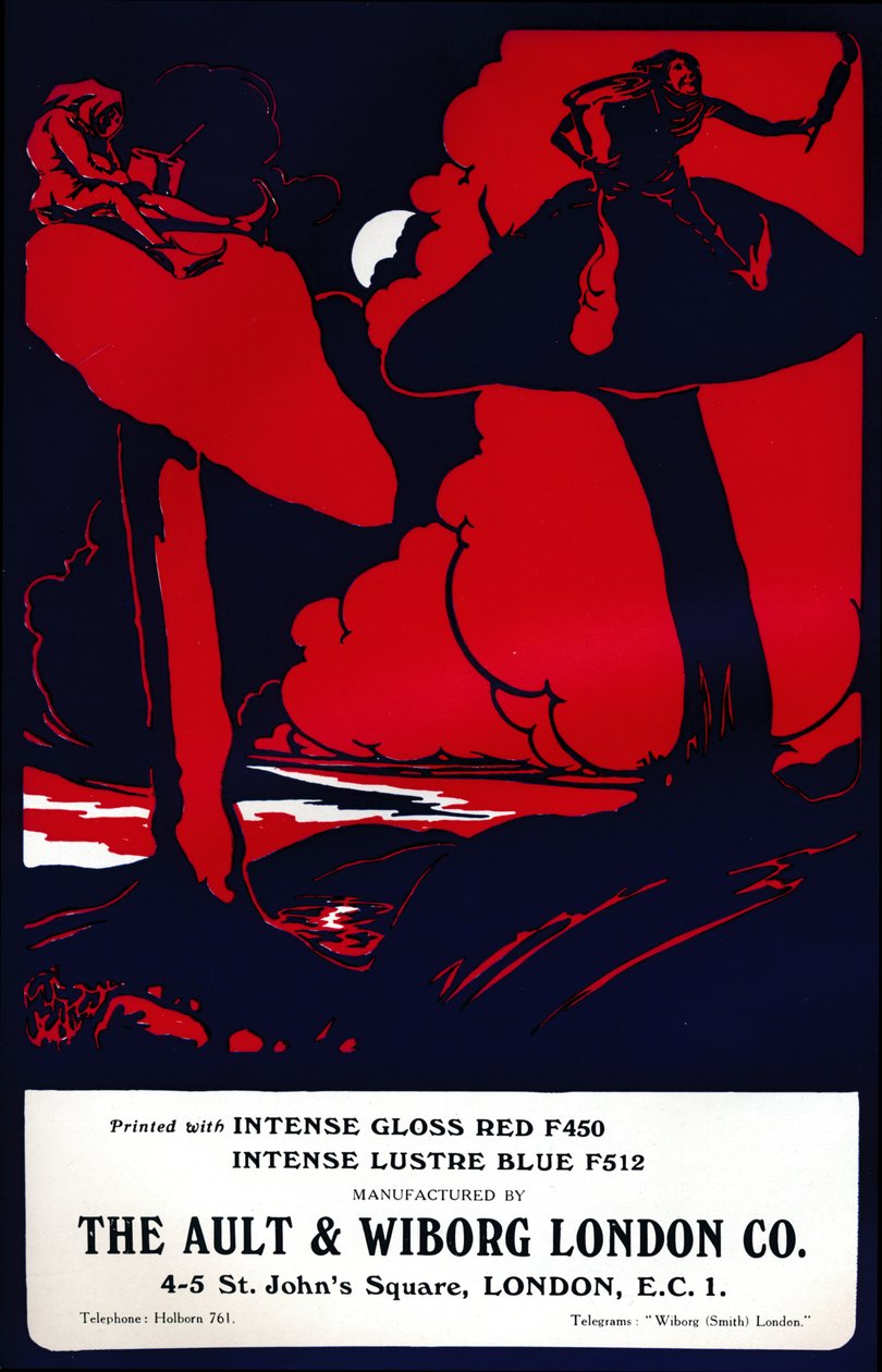 Annuncio della Ault & Wiborg London Co., 1919 da Unbekannt