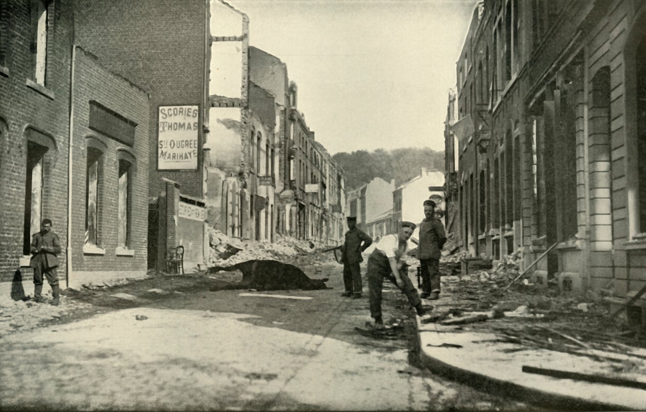 Il viale De Maastricht, Visé, 1919 da Unbekannt