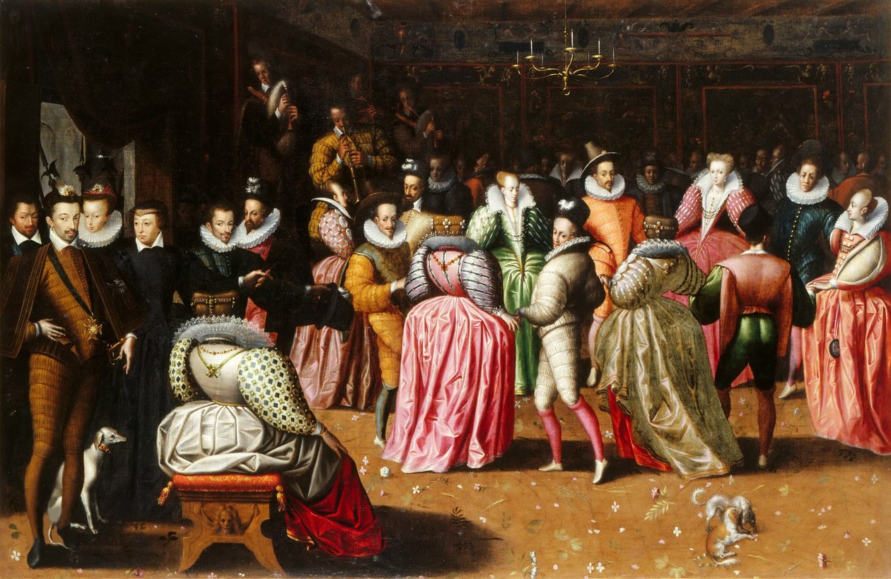 Il ballo alla corte di Enrico III di Francia, 1575-1600 da Unbekannt