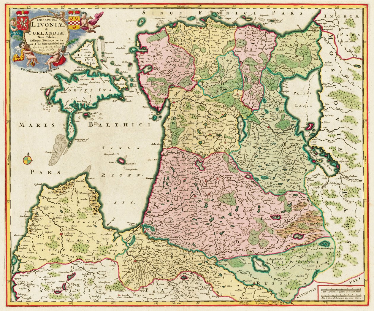 Il Mar Baltico Da: Ducatuum Livoniae et Curlandiae Nova Tabula, 1705 da Unbekannt