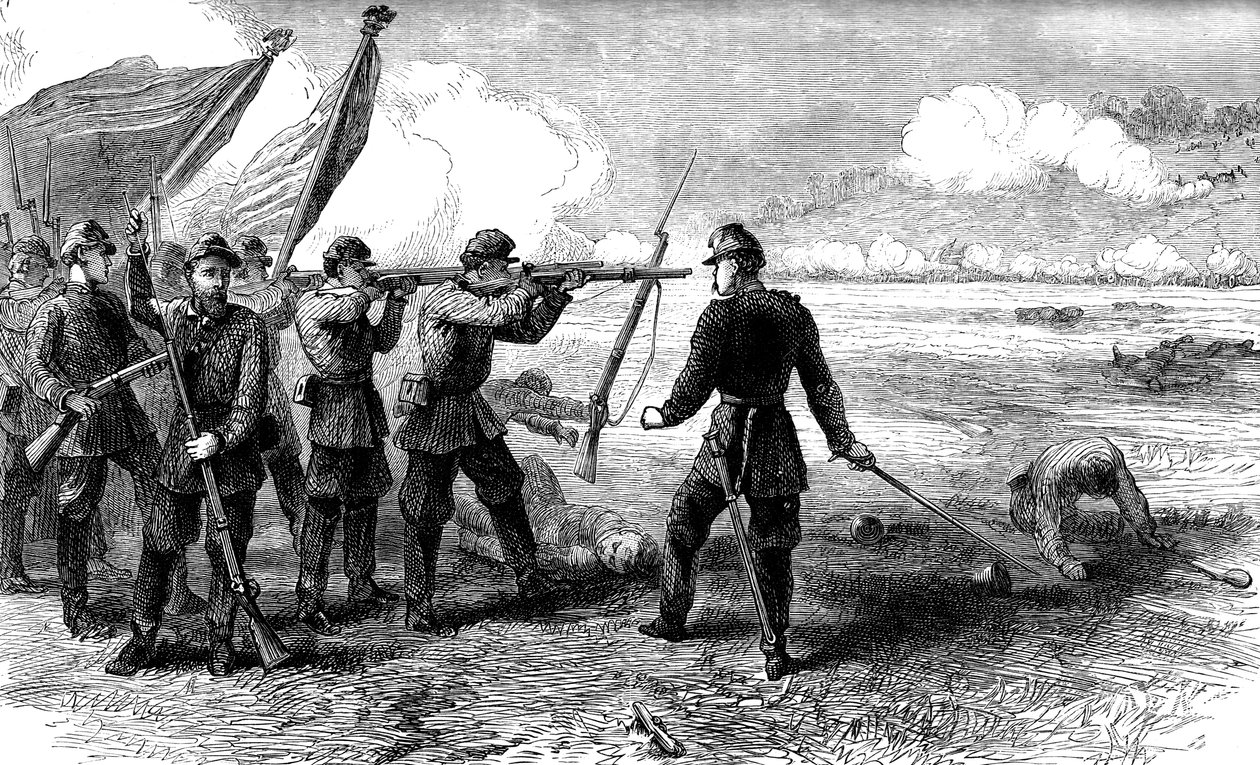 La battaglia di Bull Run, Virginia, 1861 da Unbekannt