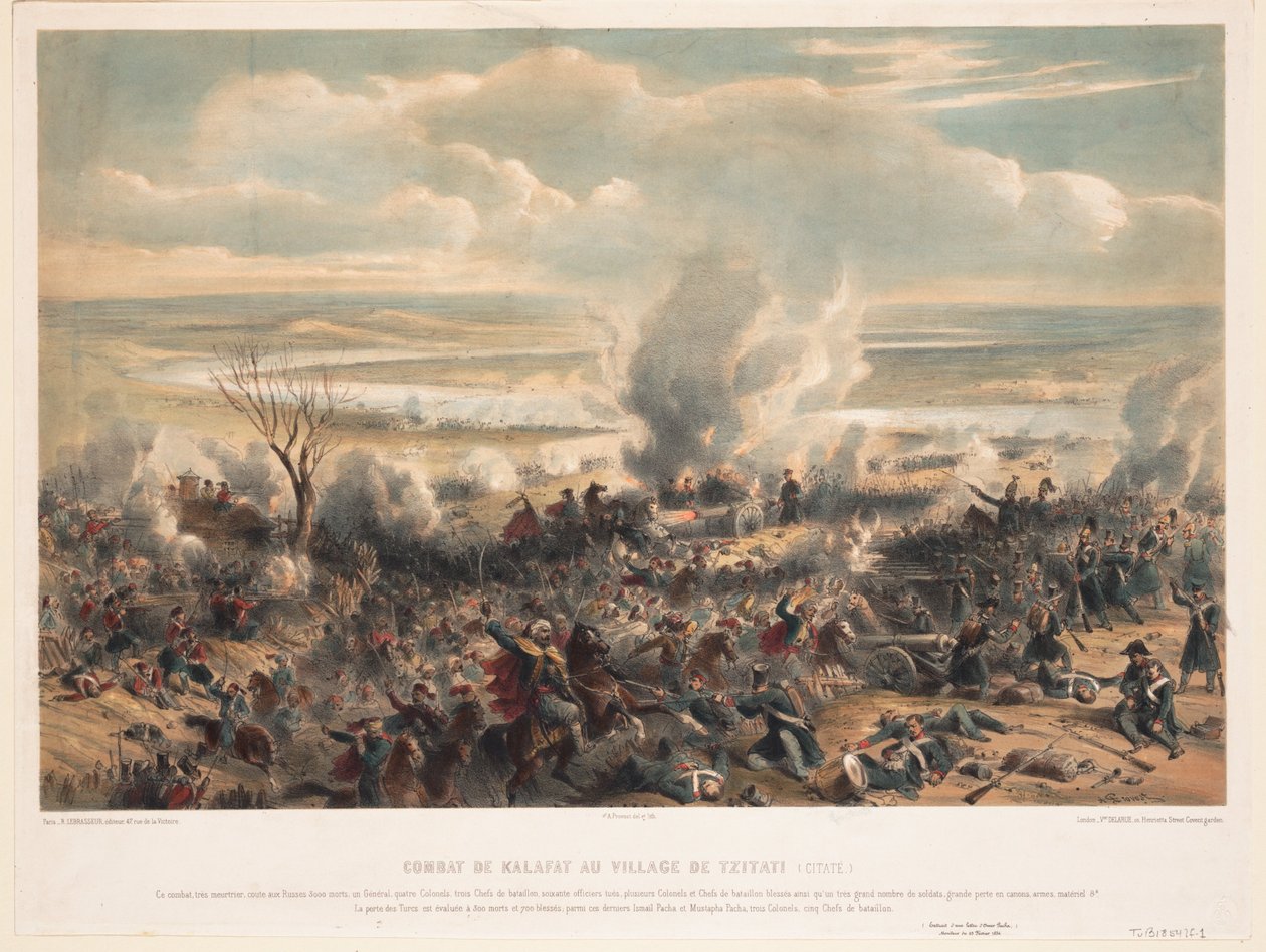 La battaglia di Calafat, gennaio 1854 da Unbekannt