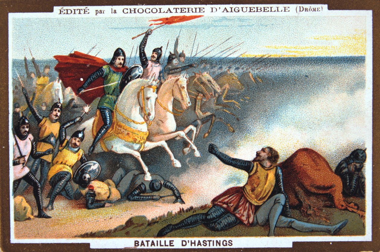 La battaglia di Hastings, 1066, XIX secolo da Unbekannt