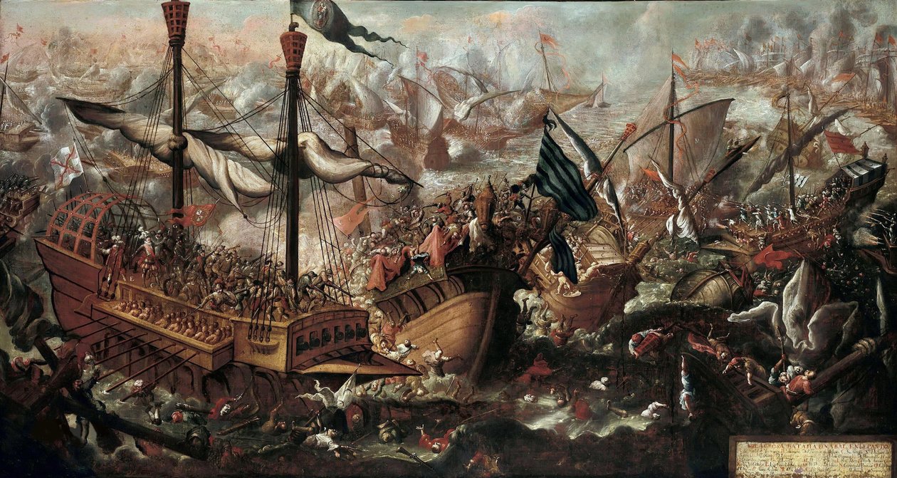 La Battaglia di Lepanto da Unbekannt