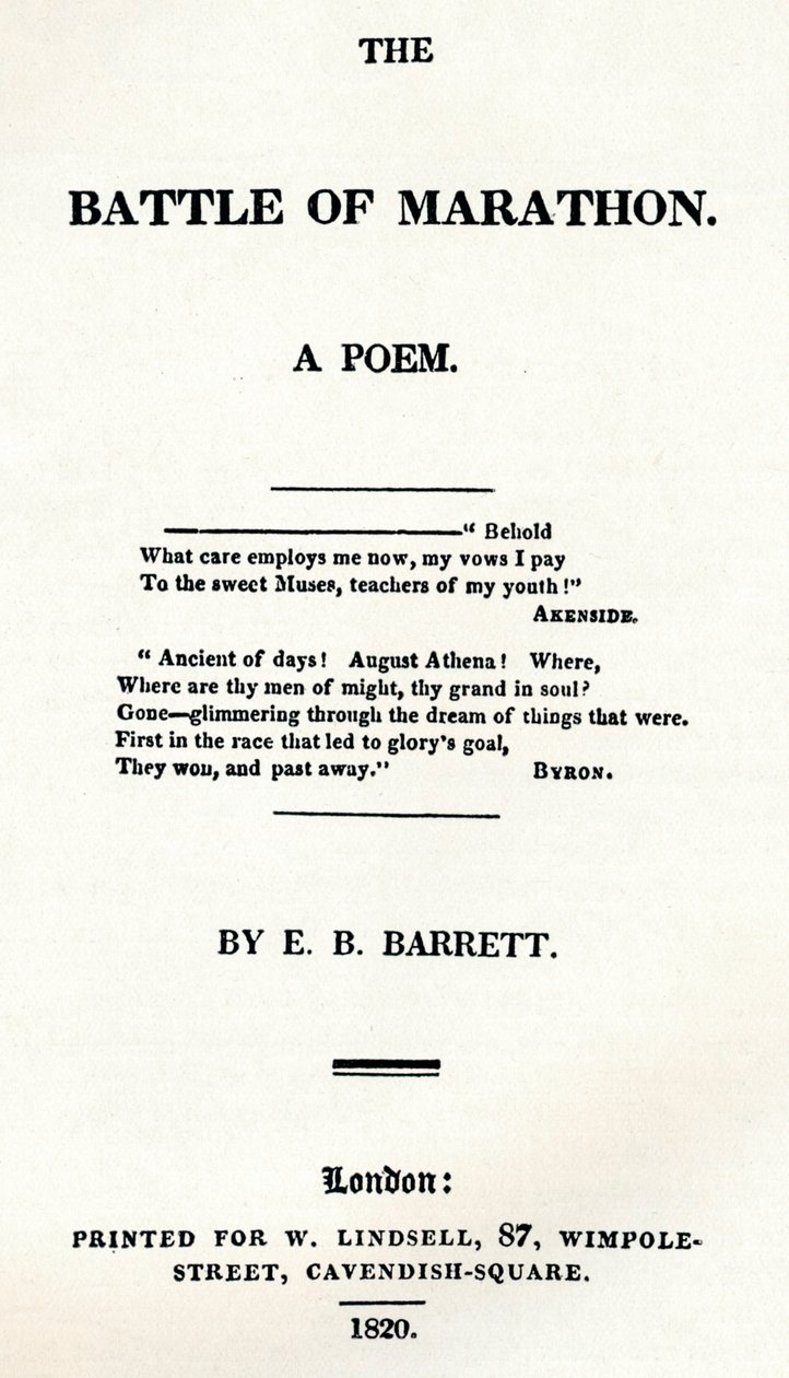 La Battaglia di Maratona. Una Poesia da Unbekannt