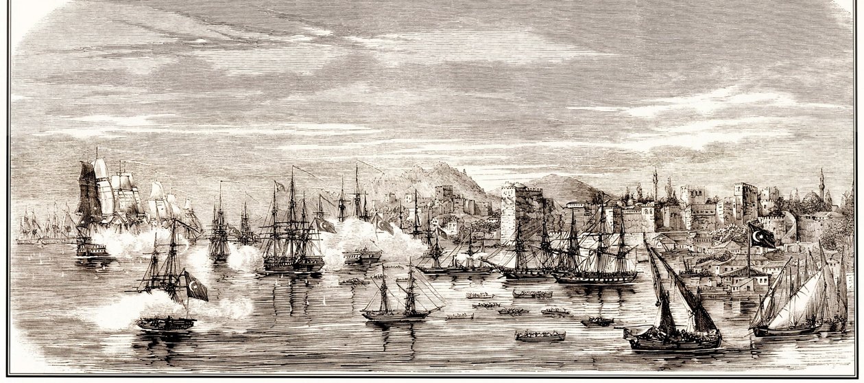La battaglia di Sinop del 30 novembre 1853 da Unbekannt