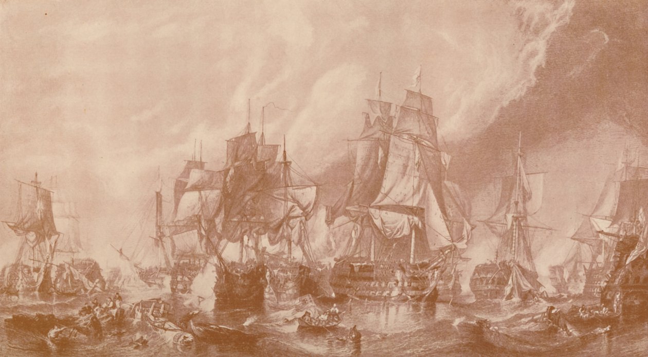 La battaglia di Trafalgar, 1805, 1896 da Unbekannt