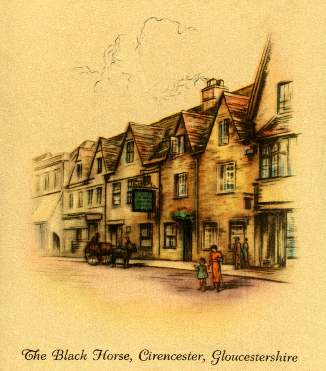 Il Cavallo Nero, Cirencester, Gloucestershire, 1936 da Unbekannt