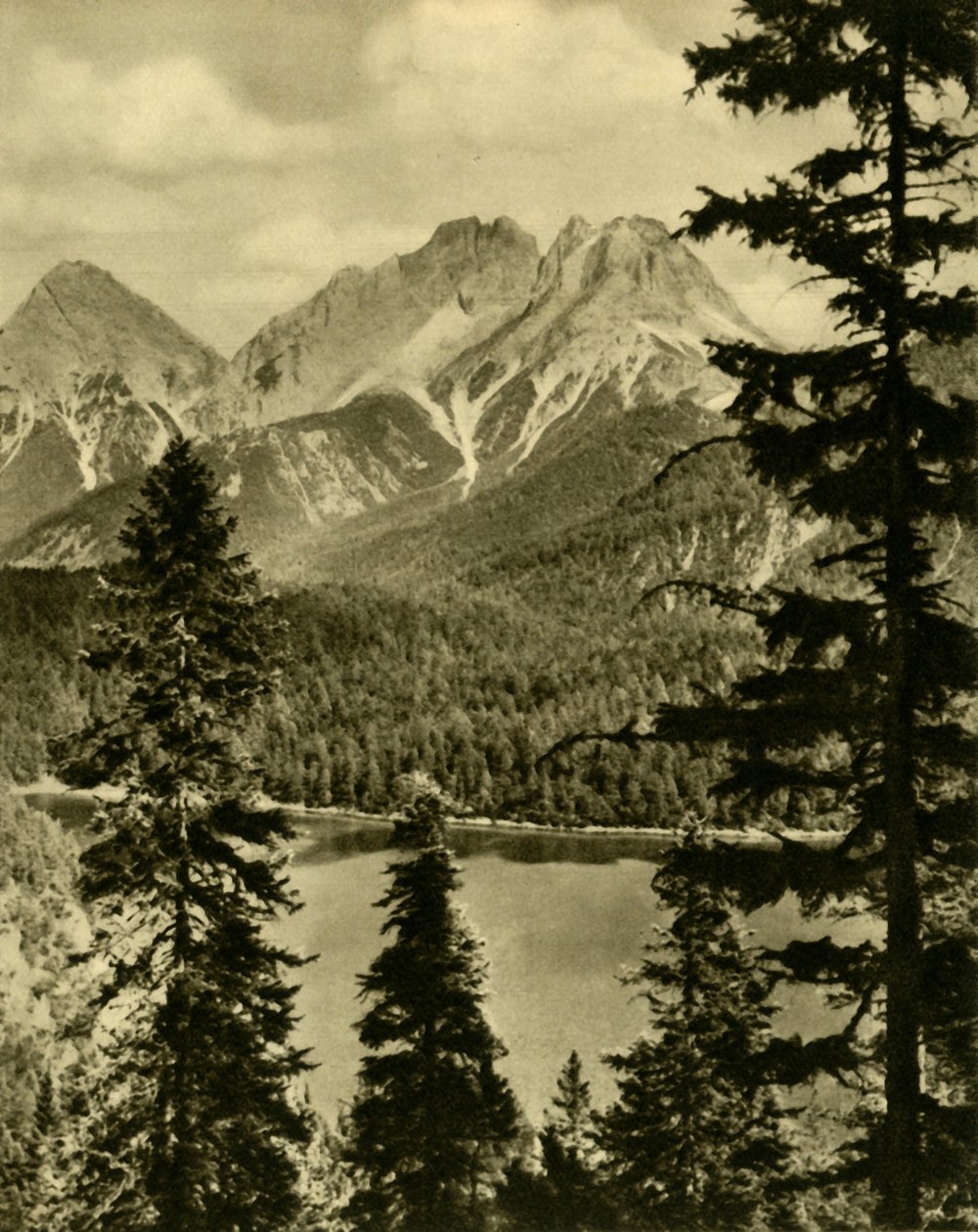Il Blindsee e il passo di Fern, Tirolo, Austria da Unbekannt