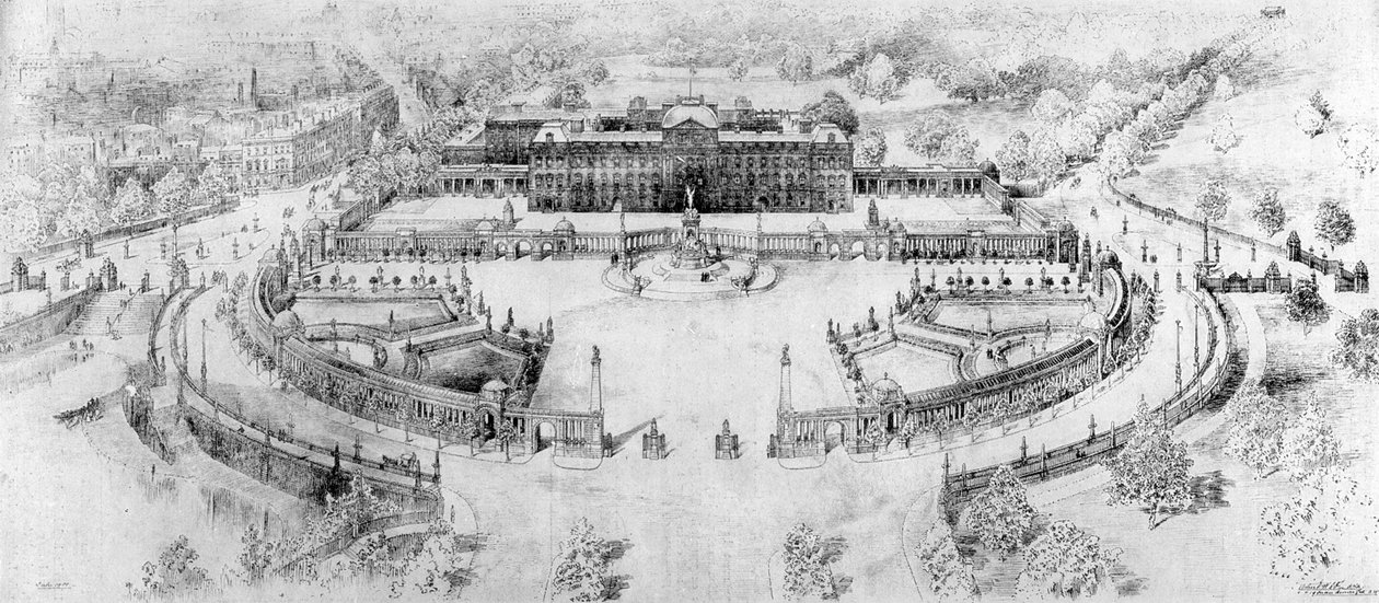 Il Palazzo di Buckingham che sarà, 1910 da Unbekannt