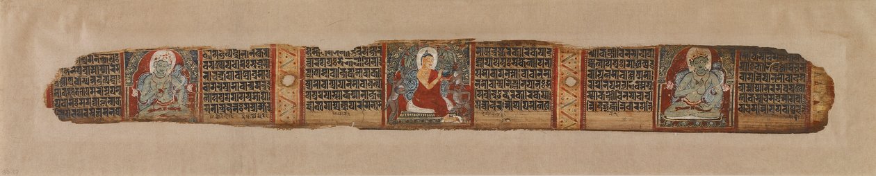 Il Buddha distribuisce miele, da un manoscritto Prajnaparamita da Unbekannt