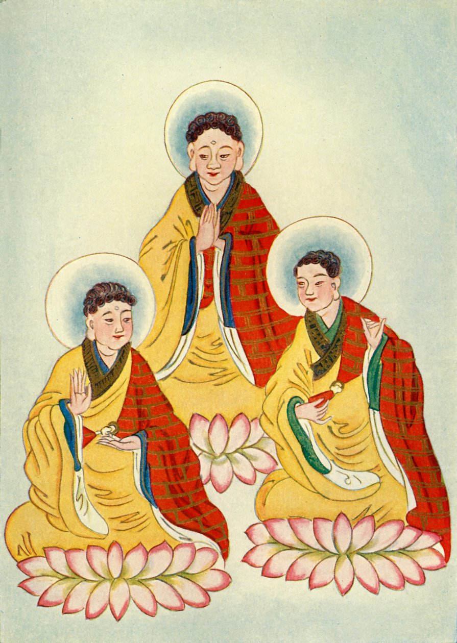 La Triade Buddhista, 1922 da Unbekannt