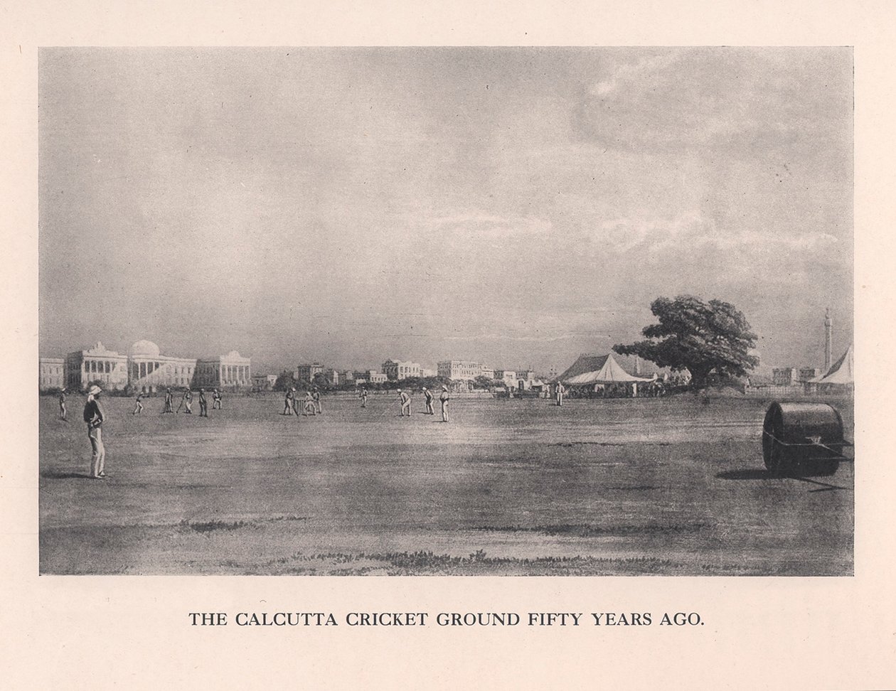Il campo di cricket di Calcutta, India, 1861-1912 da Unbekannt
