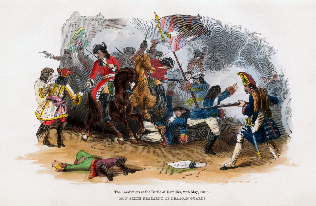 I carabinieri alla battaglia di Ramillies, 23 maggio 1706 da Unbekannt