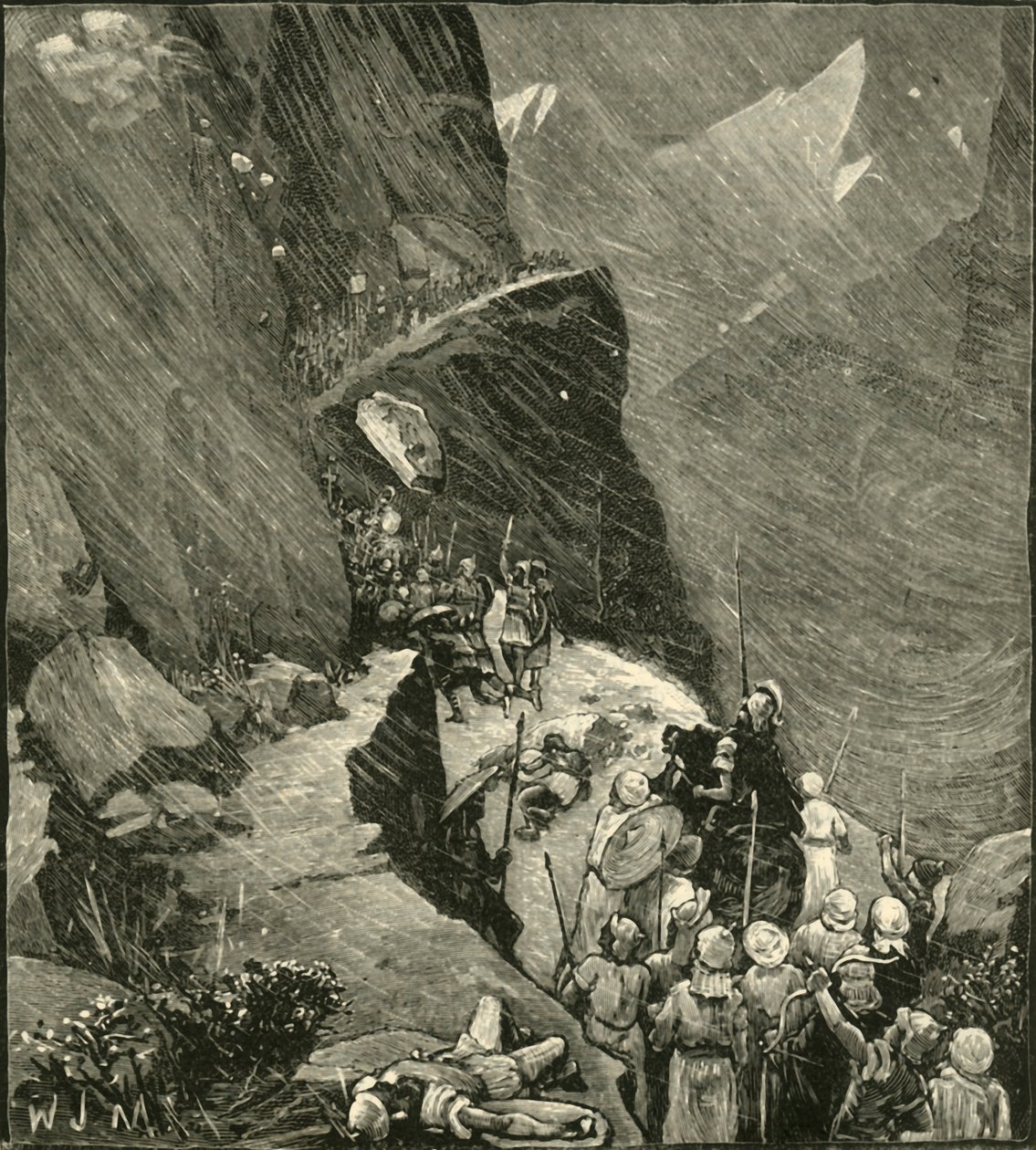 I Cartaginesi attraversano le Alpi, 1890 da Unbekannt