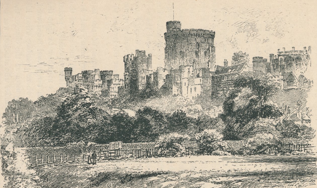 Il castello dalla riva del Berkshire da Unbekannt